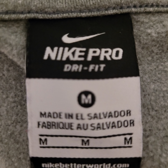 Nike Pro Dri Fit Half Zip Up Long Sleeve Jacket/Top - Picture 2 of 8